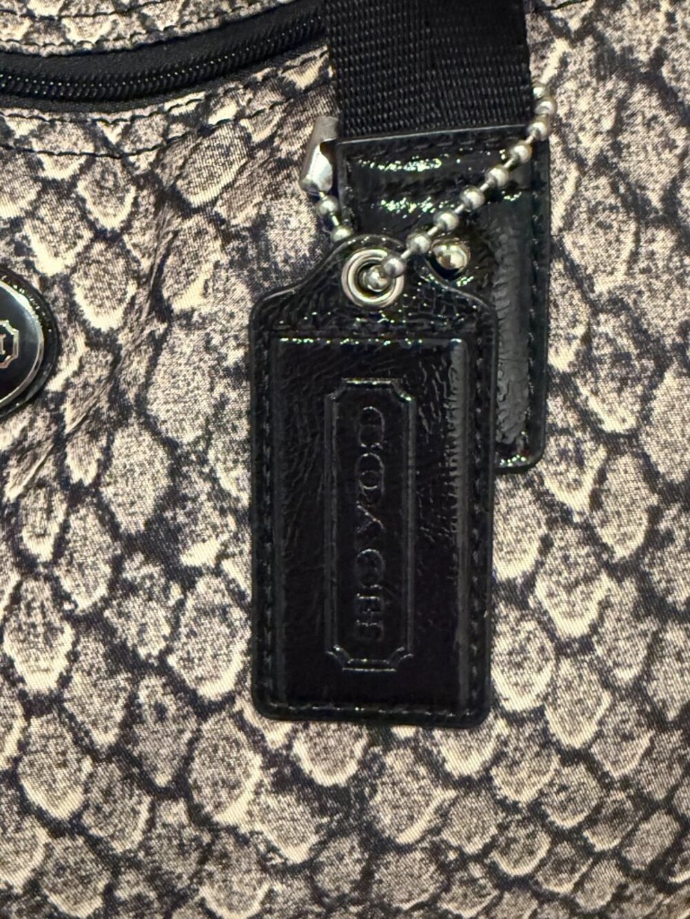 COACH GETAWAY SIGNATURE NYLON PACKABLE WEEKENDER TOTE BAG & POUCH Travel New - Picture 5 of 15